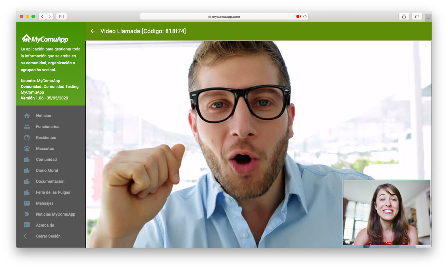 Reunión de Video Llamada Web.